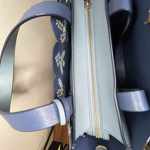 Kate Spade Blue Scalloped Magnolia Street Bag - Picture 5 of 8